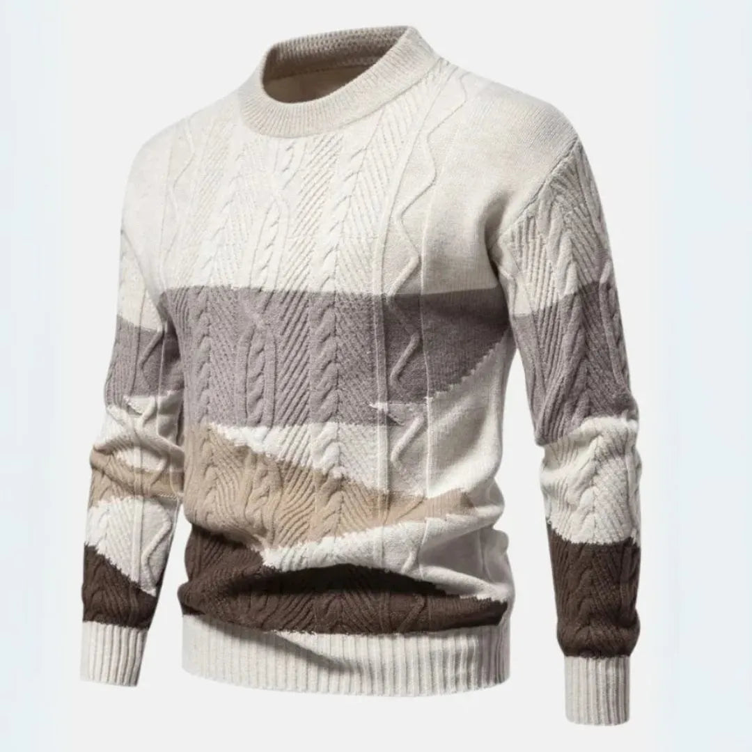 Spencer Gradient Cable-Knit Sweater Artisio