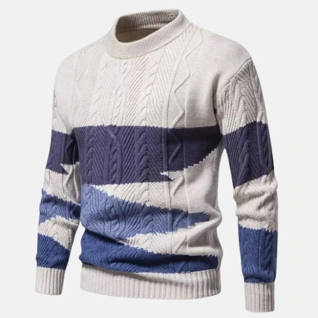 Spencer Gradient Cable-Knit Sweater Artisio
