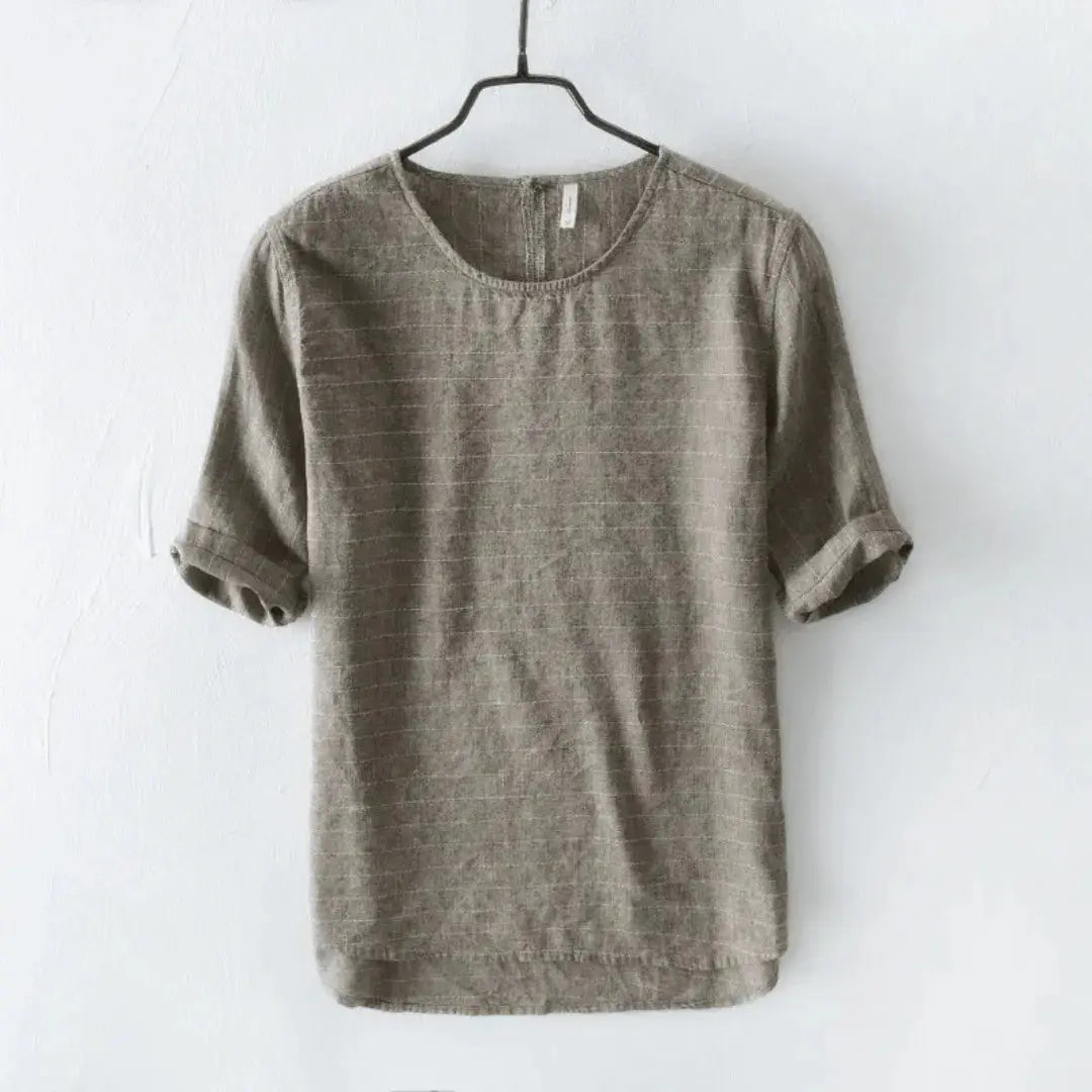 The Géneva Linen Cotton Tee Artisio