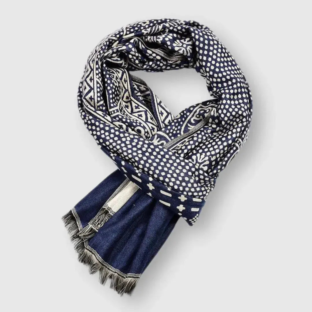 Unisex Cotton Patterned Scarf Artisio