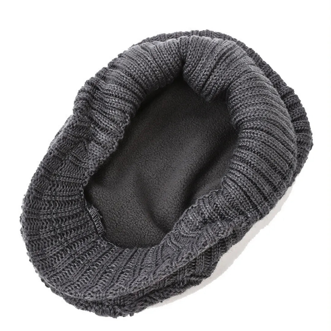 Unisex Fleece-Lined Knit Beanie Artisio