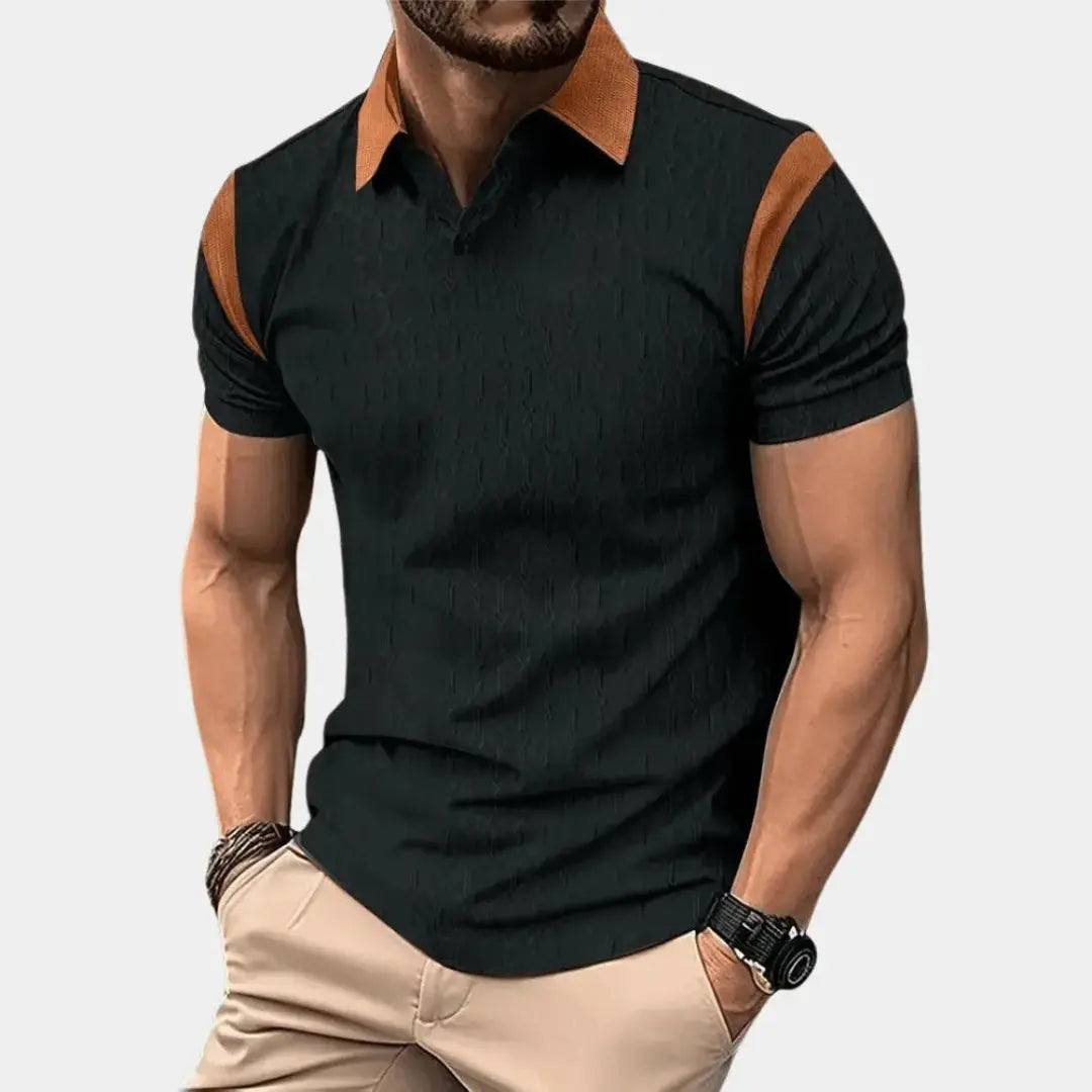 Vilis Contrast Collar Polo Shirt Artisio