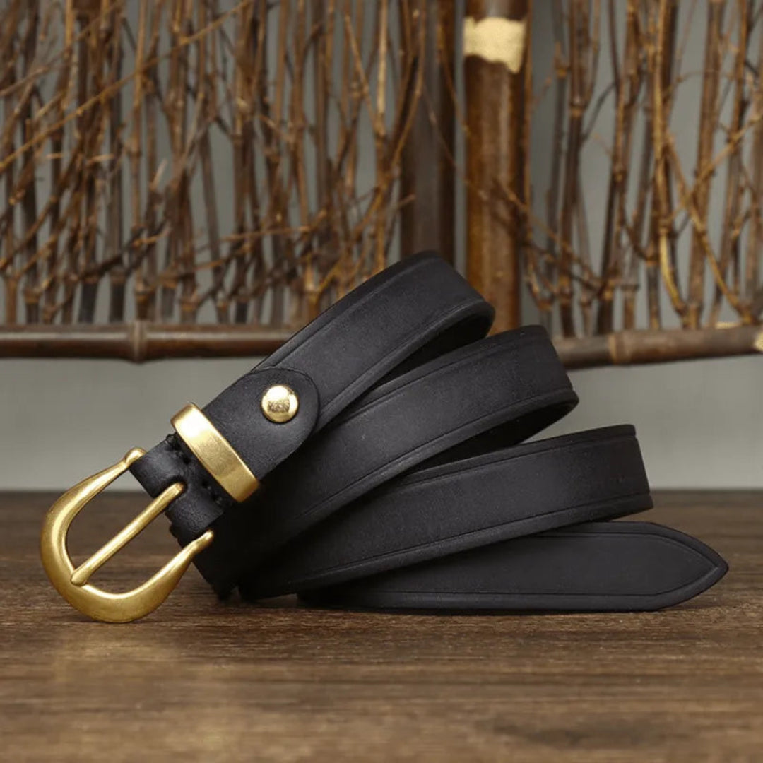 Wania Slim Curved Buckle Belt Artisio