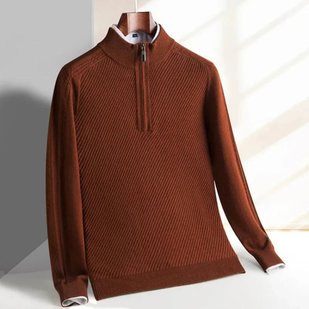 Wilson Half-Zip Knit Sweater Artisio