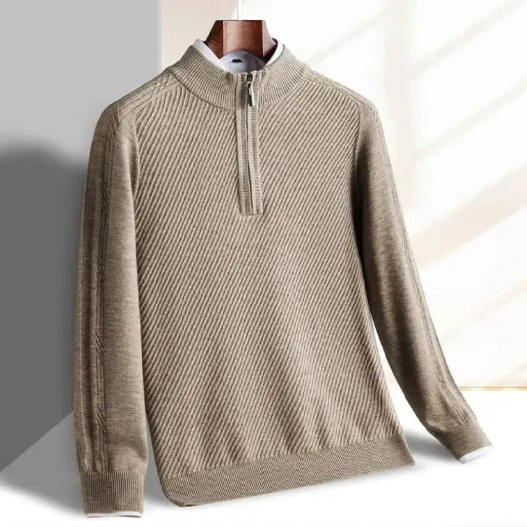 Wilson Half-Zip Knit Sweater Artisio