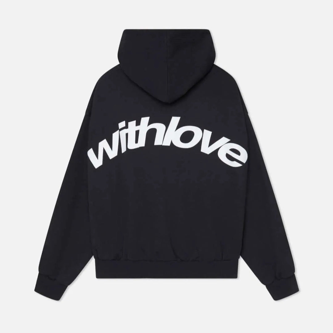 With Love Statement Casual Hoodie Artisio