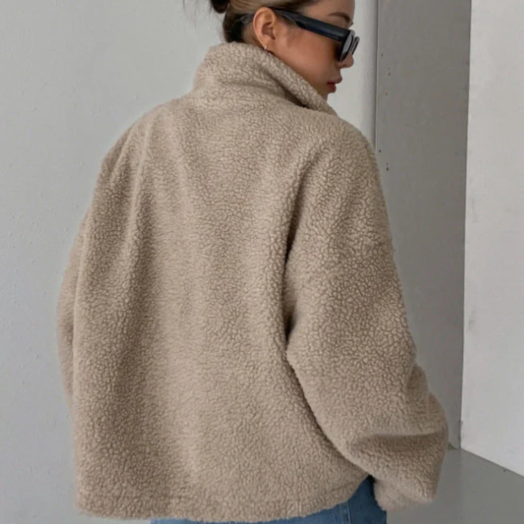 Women Cozy Sherpa Jacket Artisio