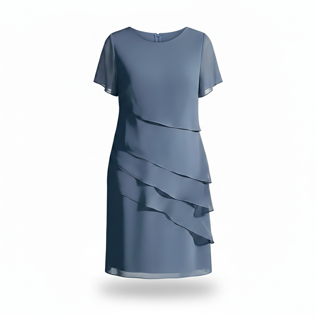 Women Graceful Overlay Midi Dress Artisio