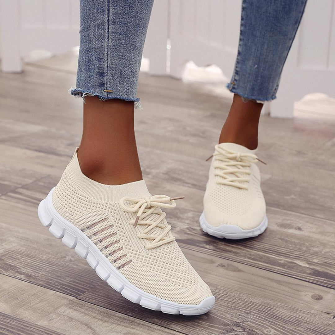 Women Lightweight Lace Up Sneakers Artisio