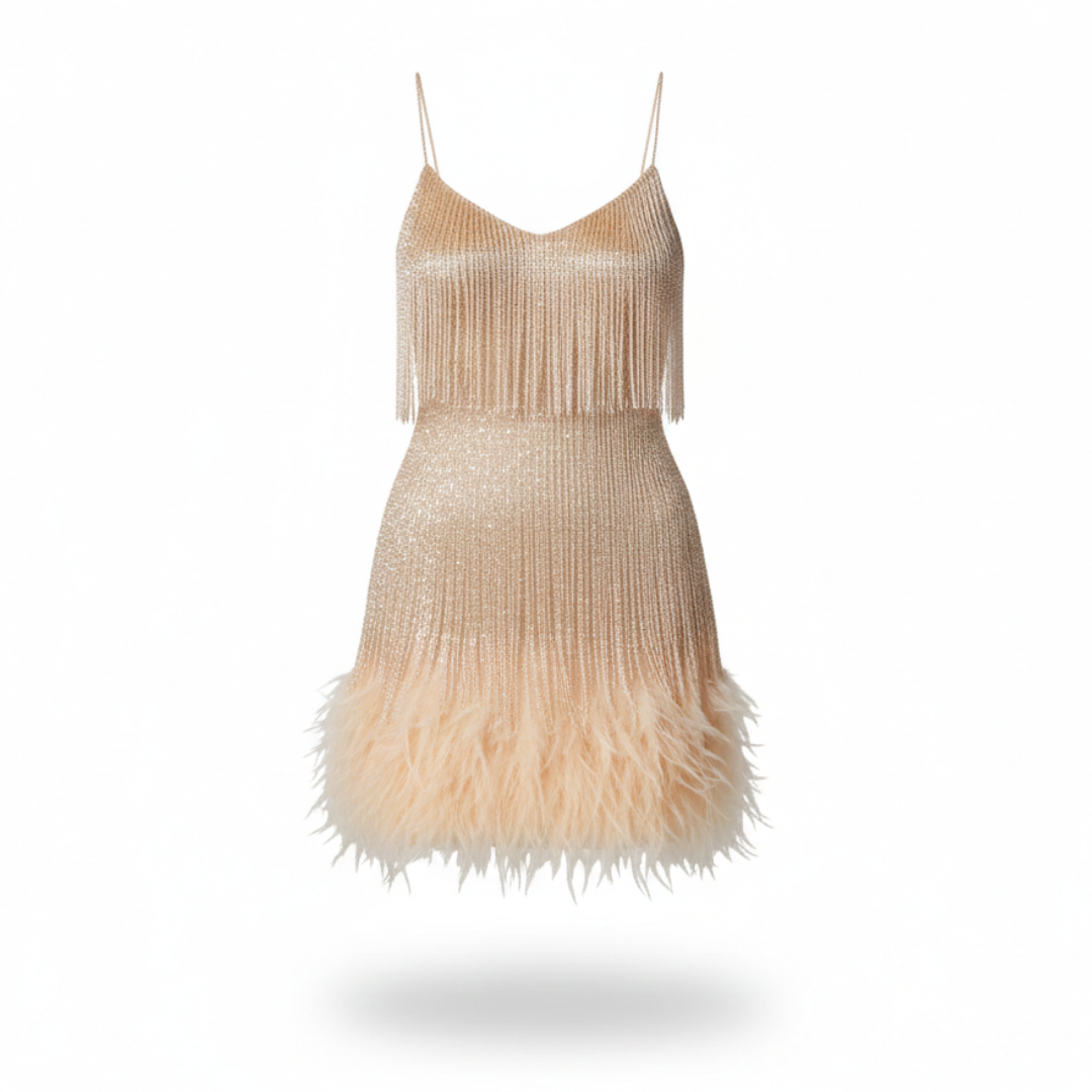 Women Shimmer Mini Dress Artisio