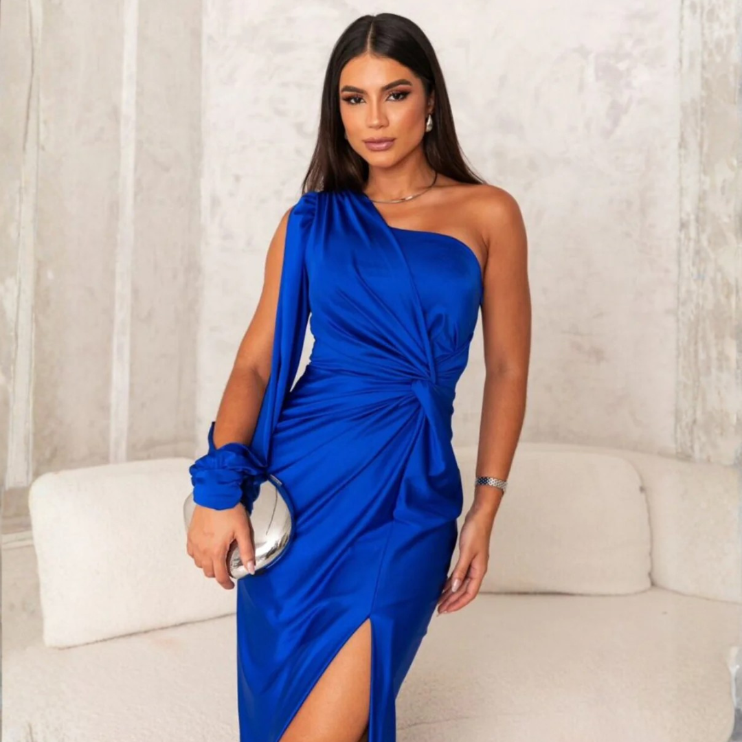 Women Side Slit Maxi Dress Artisio