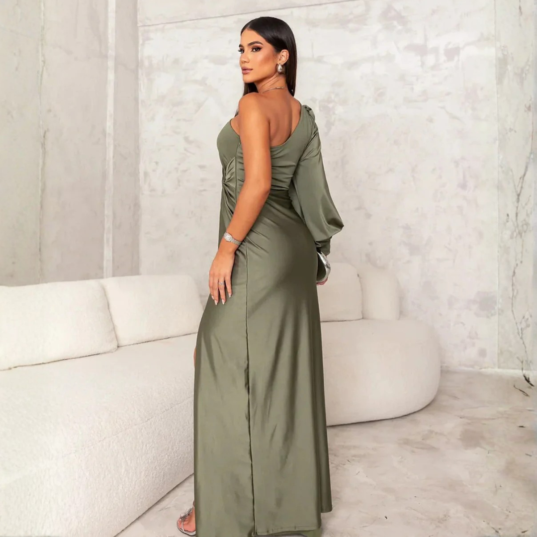 Women Side Slit Maxi Dress Artisio