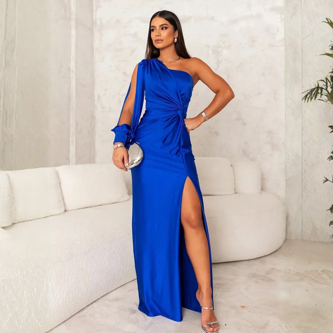 Women Side Slit Maxi Dress Artisio