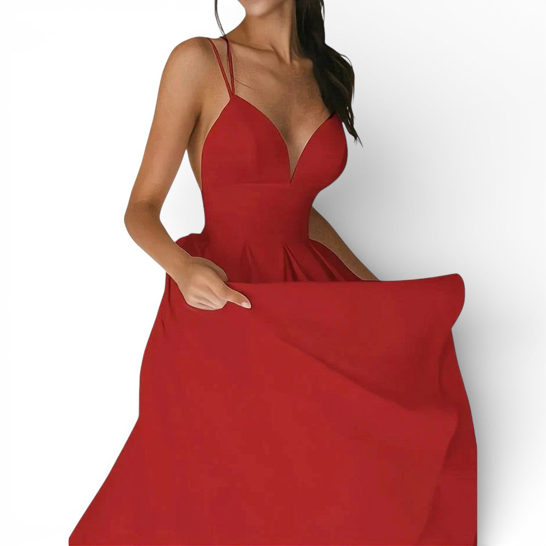 Women Strappy Midi Dress Artisio