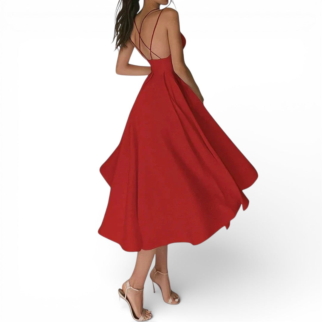 Women Strappy Midi Dress Artisio