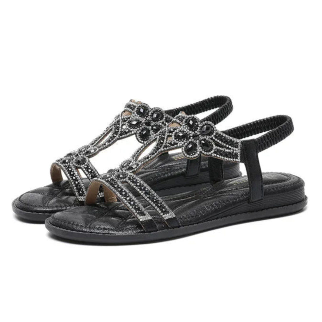 Aria Rhinestone Slingback Sandals Artisio