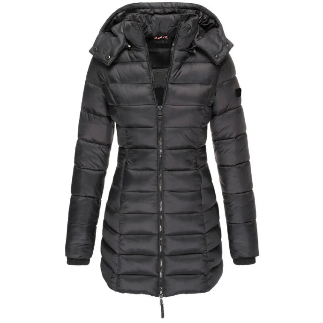 Women’s Longline Hooded Down Jacket Artisio