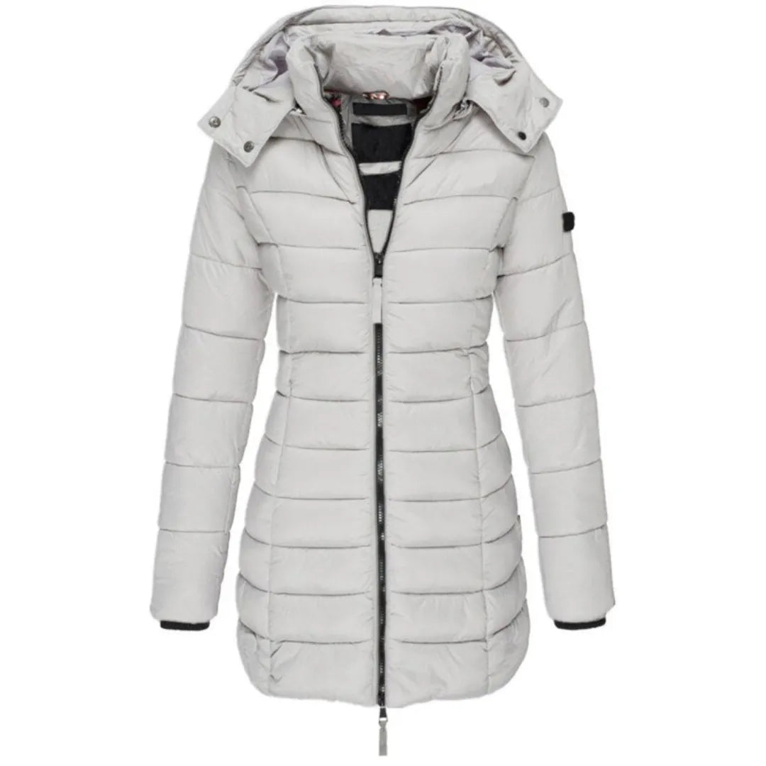 Women’s Longline Hooded Down Jacket Artisio