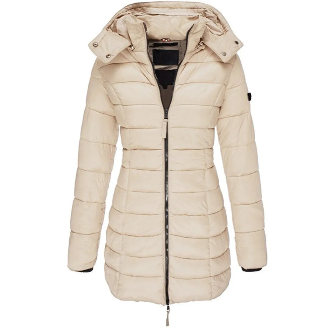 Women’s Longline Hooded Down Jacket Artisio