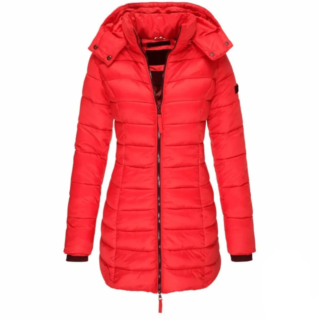 Women’s Longline Hooded Down Jacket Artisio