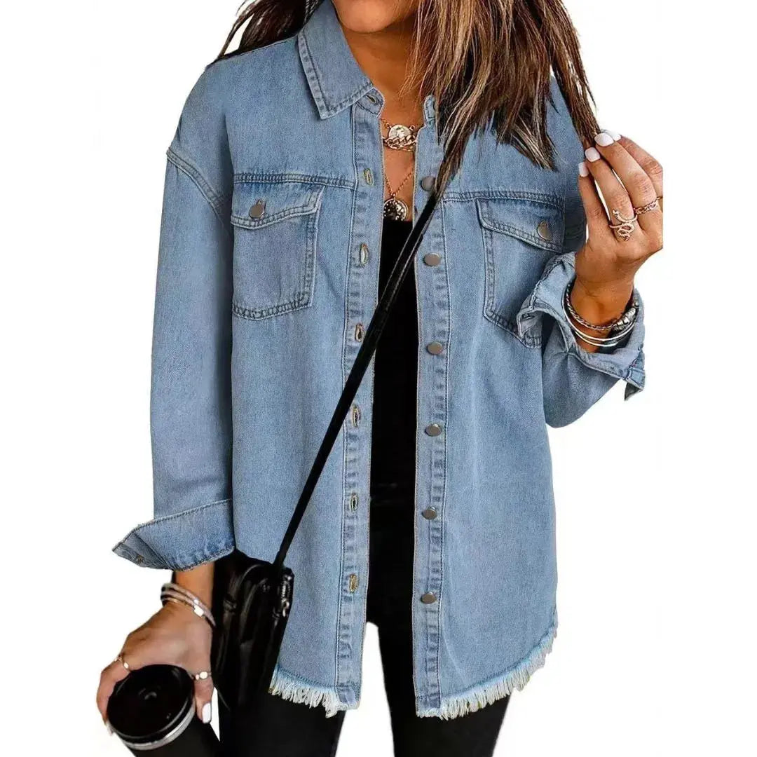 Women’s Oversized Denim Shirt Jacket Artisio