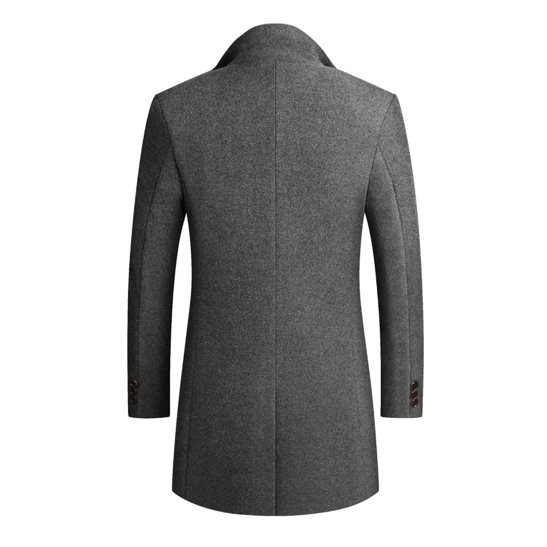 Zayne Classic Two- Button Wool Overcoat Artisio
