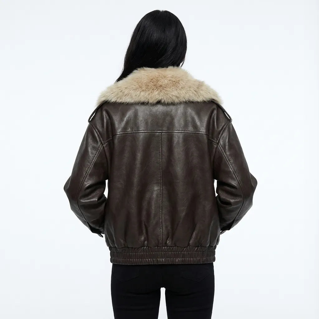 Asha Faux Leather Jacket Artisio