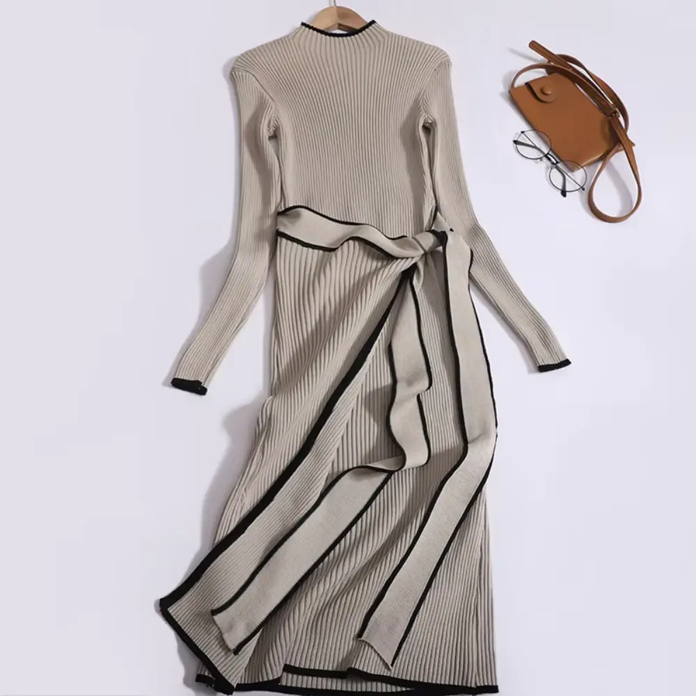 Erin Knit Belted Dress - Artisio Erin Knit Belted Dress - Artisio