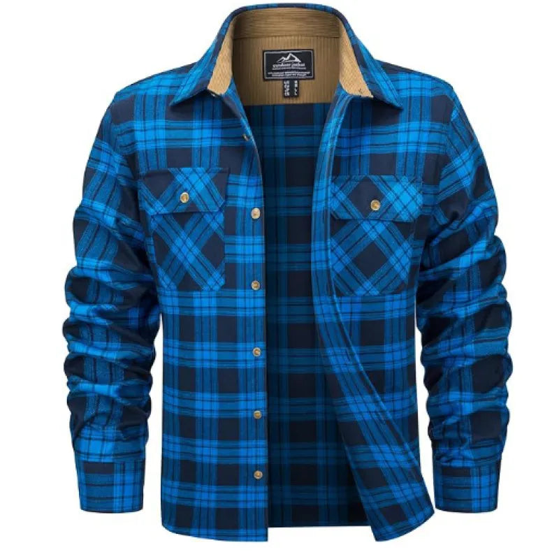 Liam Sherpa-Lined Flannel Jacket Artisio