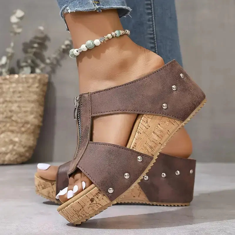 Lena Wedge Orthopedic Sandals Artisio