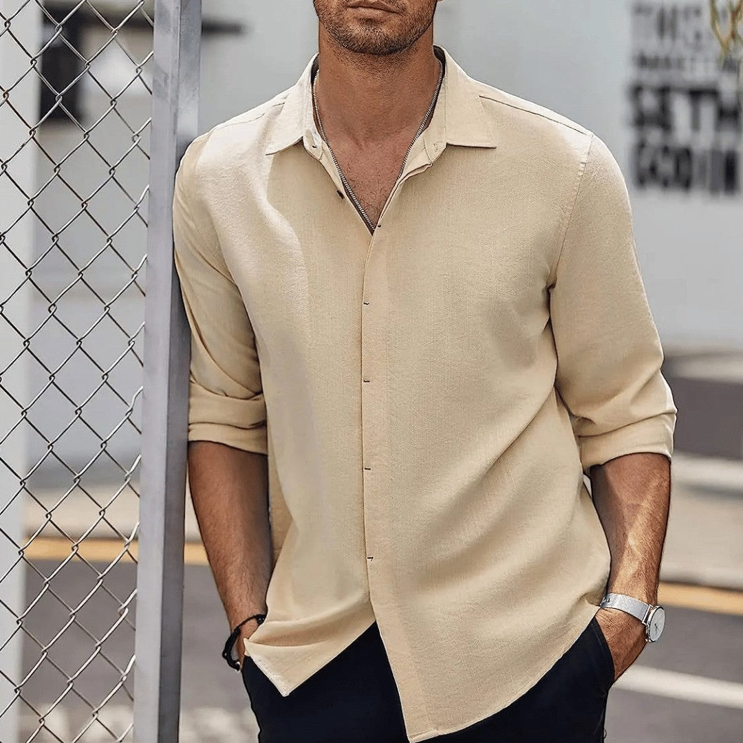 Frank Caruso Slim-Fit Linen Shirt