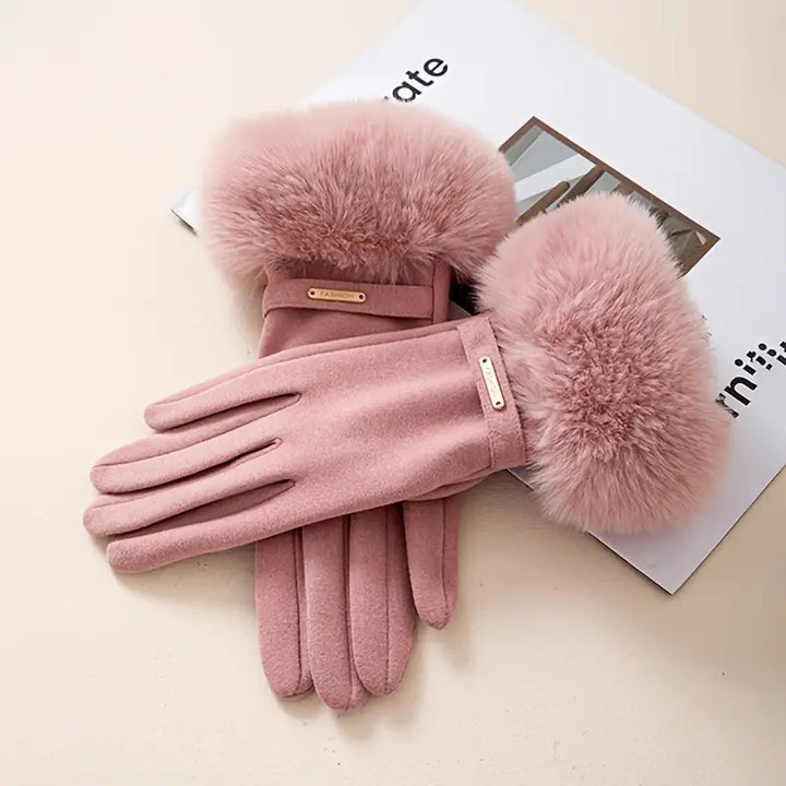 Chloe Luxe Fur Gloves