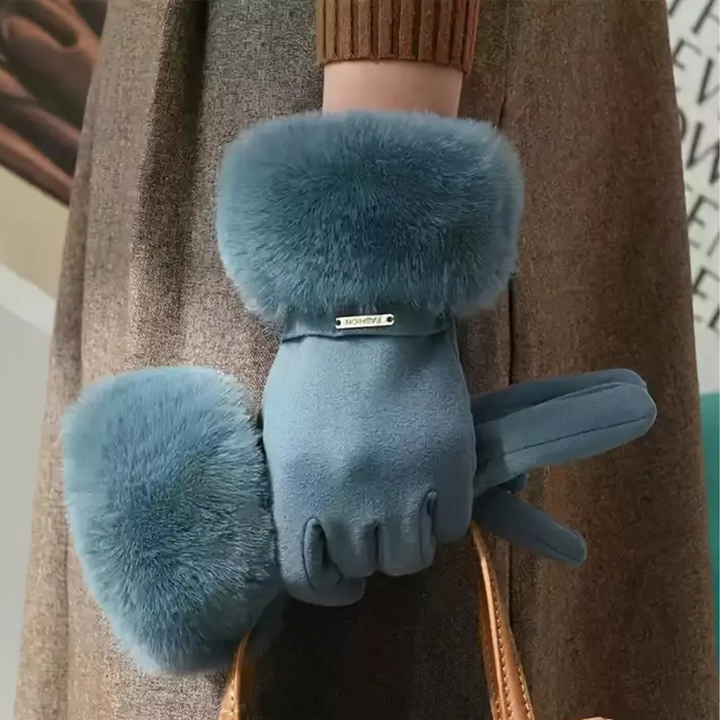 Chloe Luxe Fur Gloves