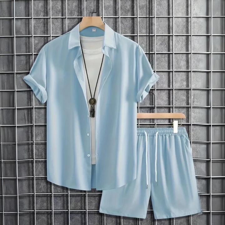 Azure Mist Summer Suit