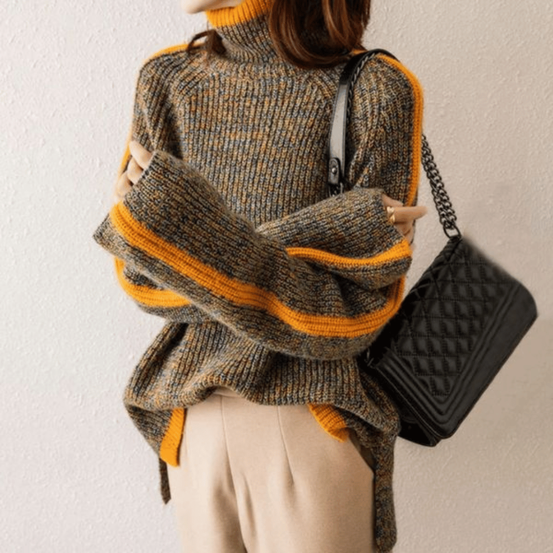 Ravelyn™ Melange Knit Turtleneck