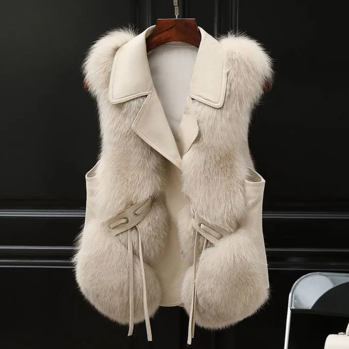 Olivia Faux Fur-Trimmed Vest