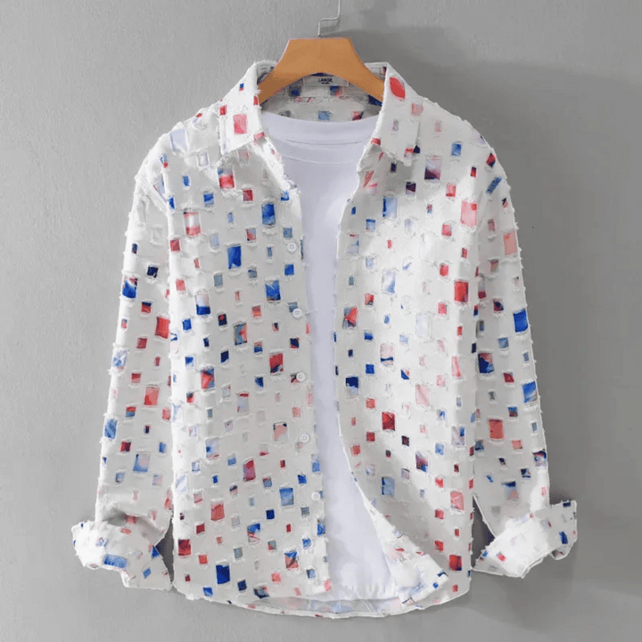 Alessandro Denim Frayed Shirt