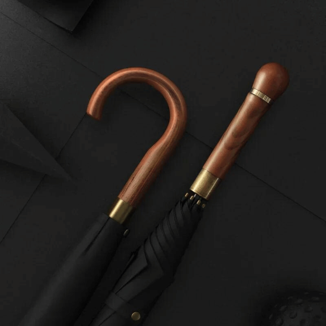 Elegante Volute Wooden Umbrella