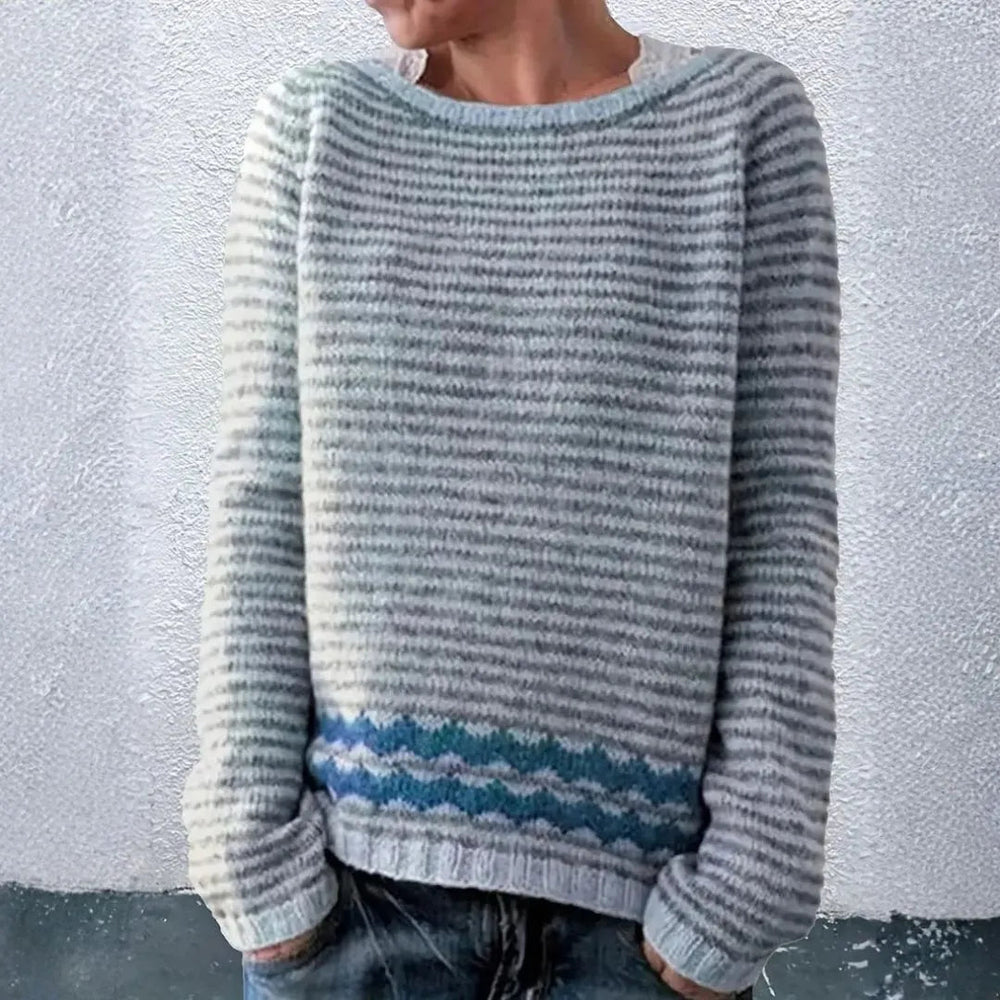 Lulu Striped Knit Sweater Artisio