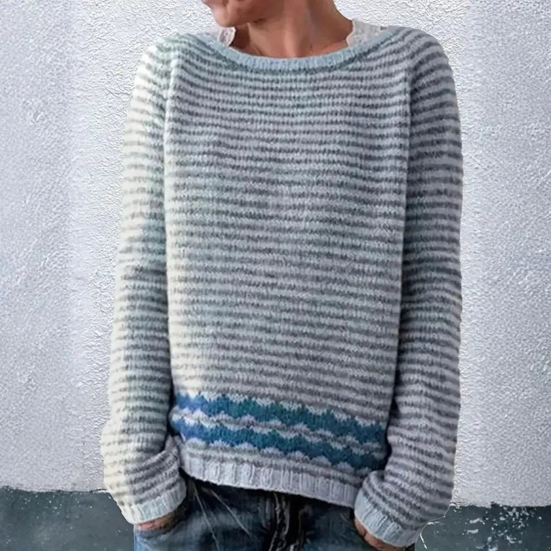 Logan Striped Knit Sweater Artisio