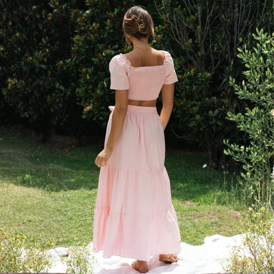 Artisio | Women Crop Maxi Lounge Set