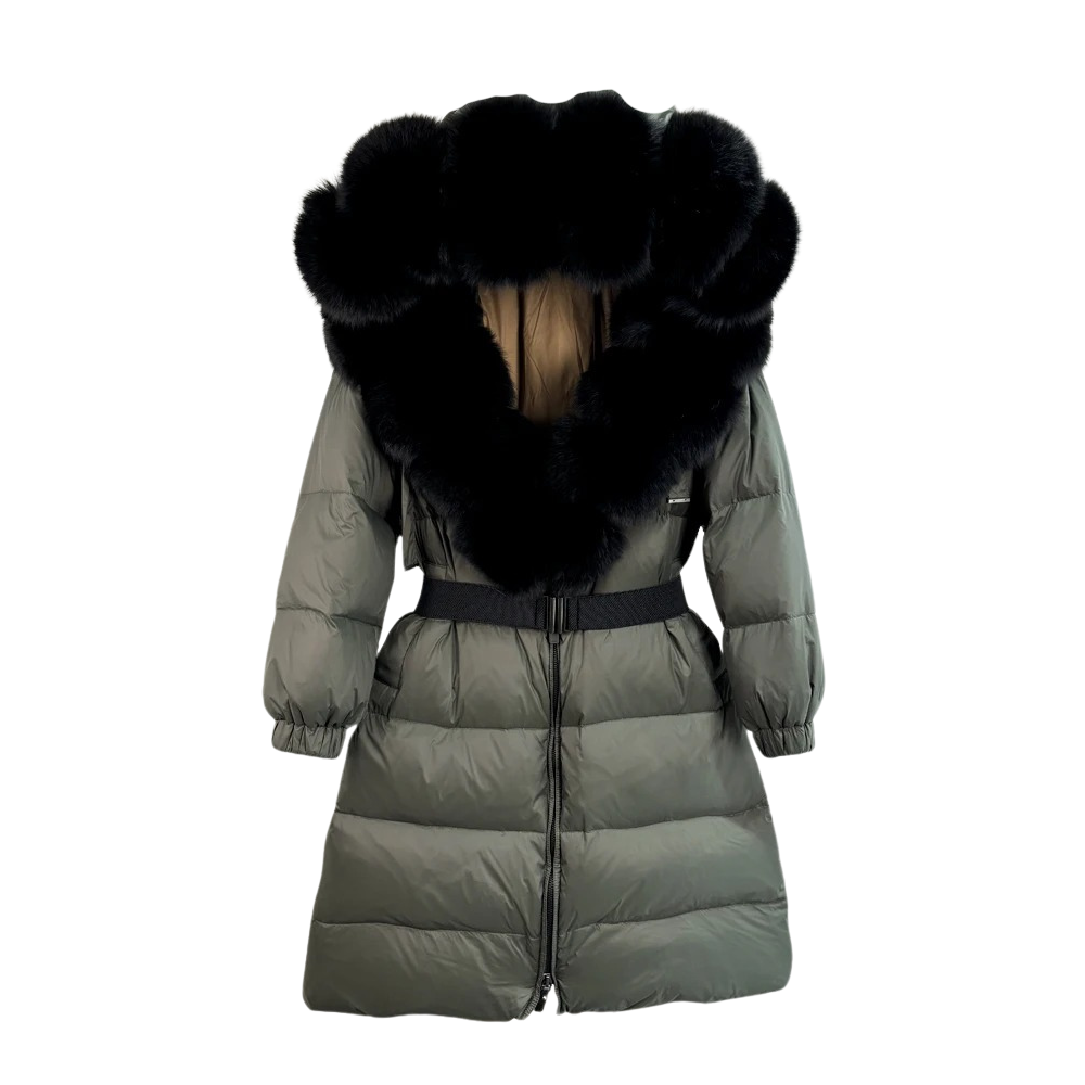 Sierra Fox Fur Women Padded Puffer Jacket