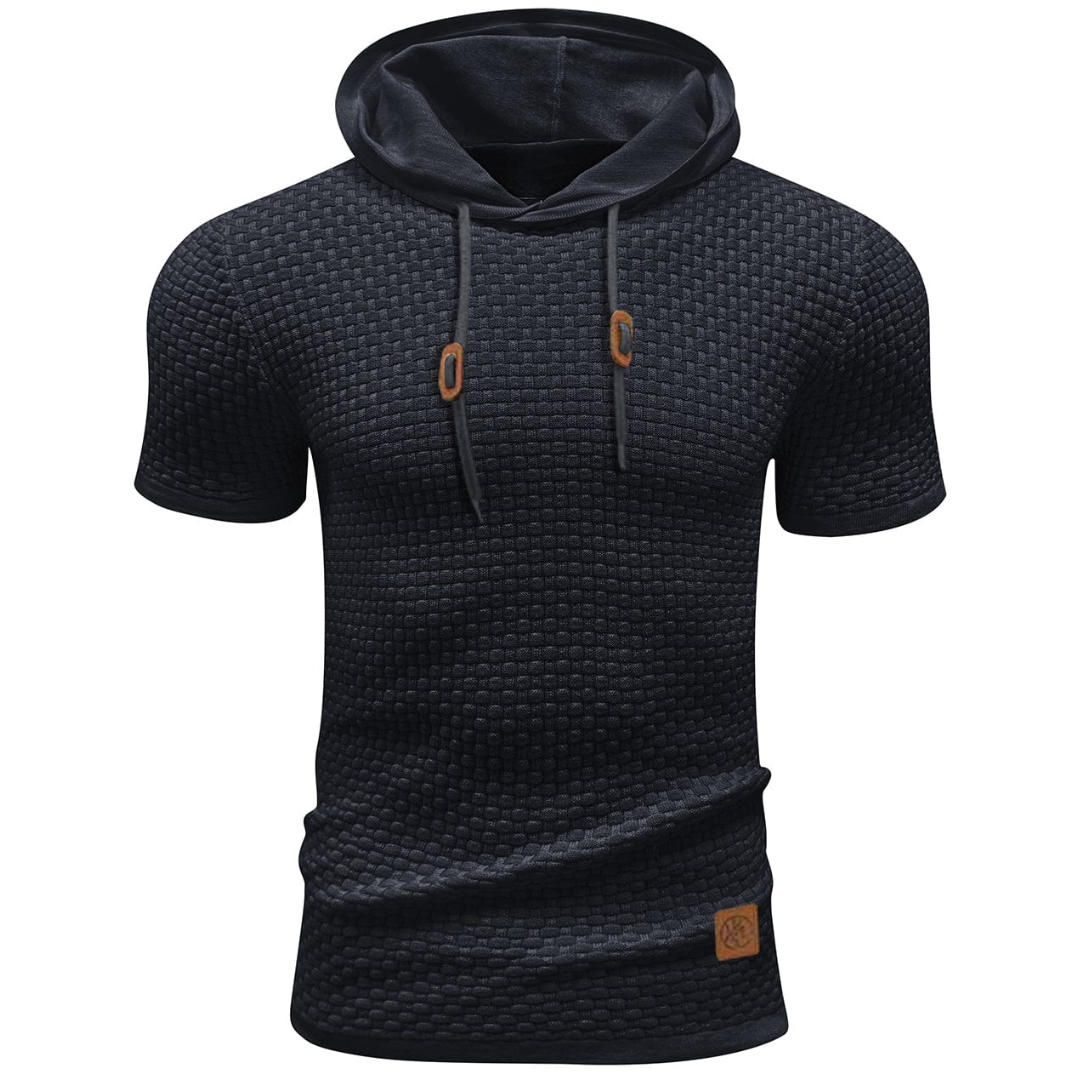 AT | Men’s Textured Short Sleeve Hoodie