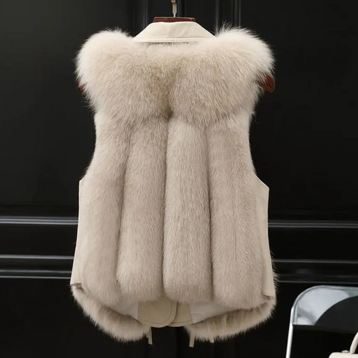 Olivia Faux Fur-Trimmed Vest