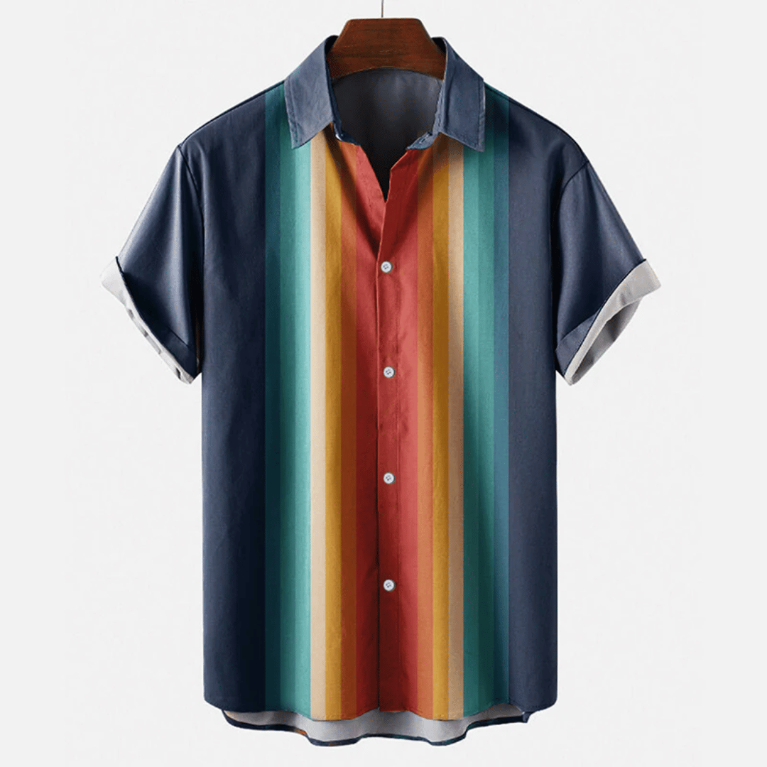 Pierre-André Retro Linen Button-Down Shirt