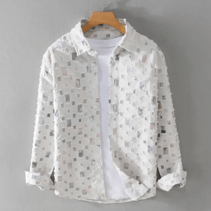 Alessandro Denim Frayed Shirt