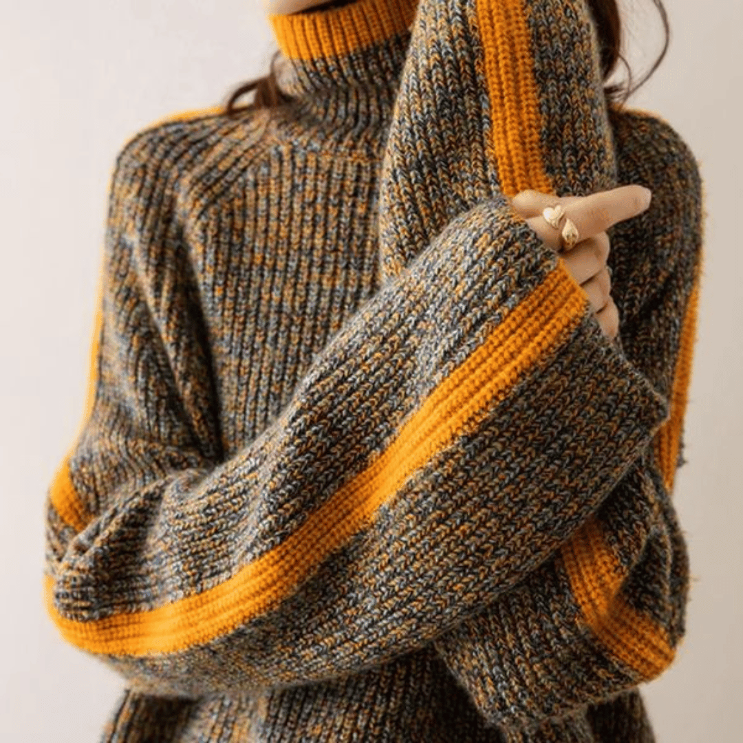 Ravelyn™ Melange Knit Turtleneck