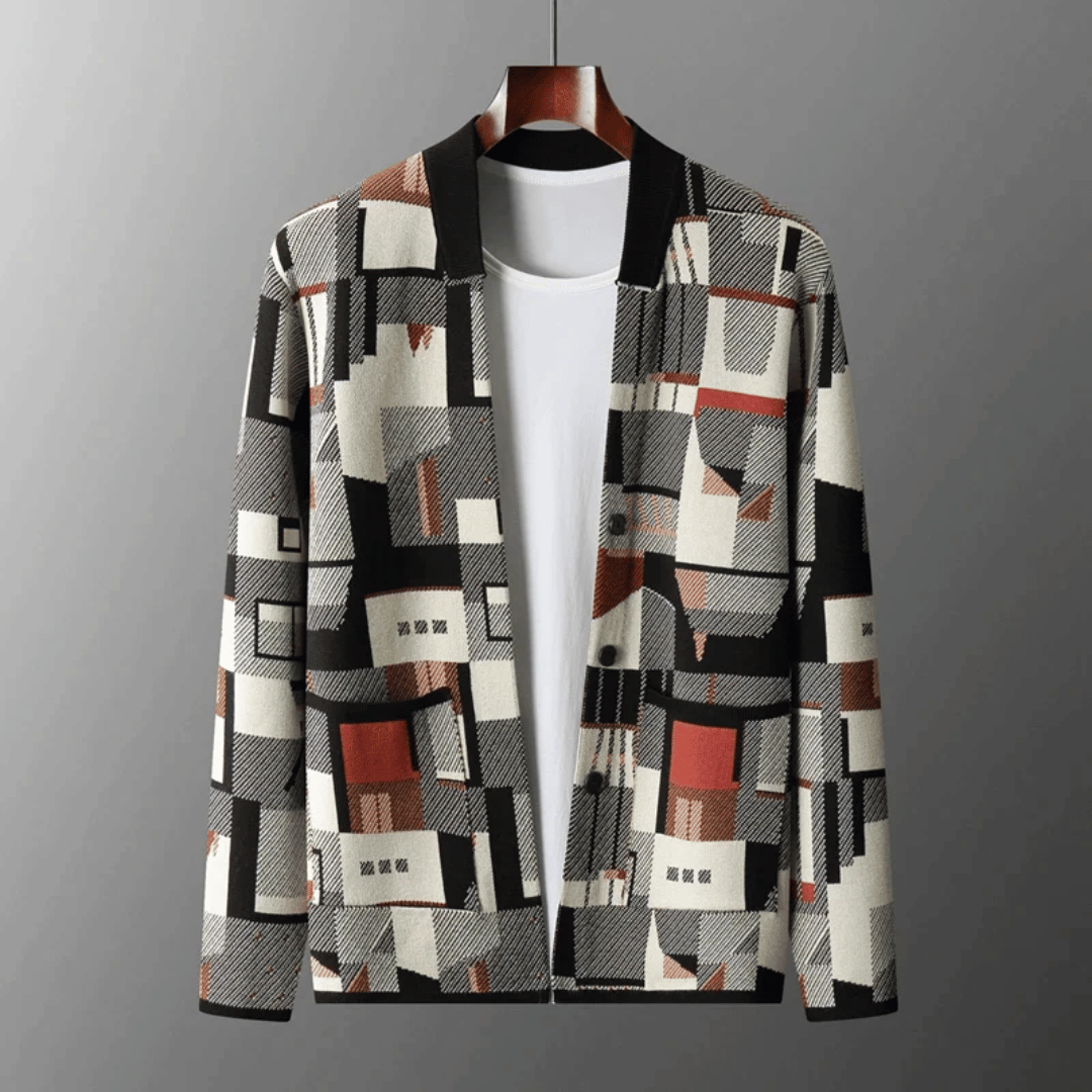 Varese Patchwork Knit Cardigan