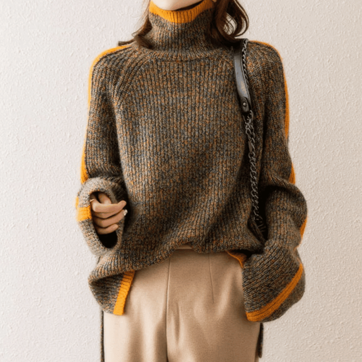 Ravelyn™ Melange Knit Turtleneck