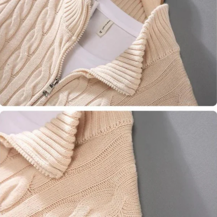 Valentino Zip Knit Sweater